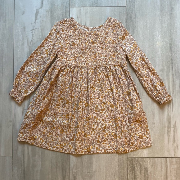 Cat & Jack Other - Cat & Jack Long Sleeve Fall Leaves Dress with Smocking, size 4T